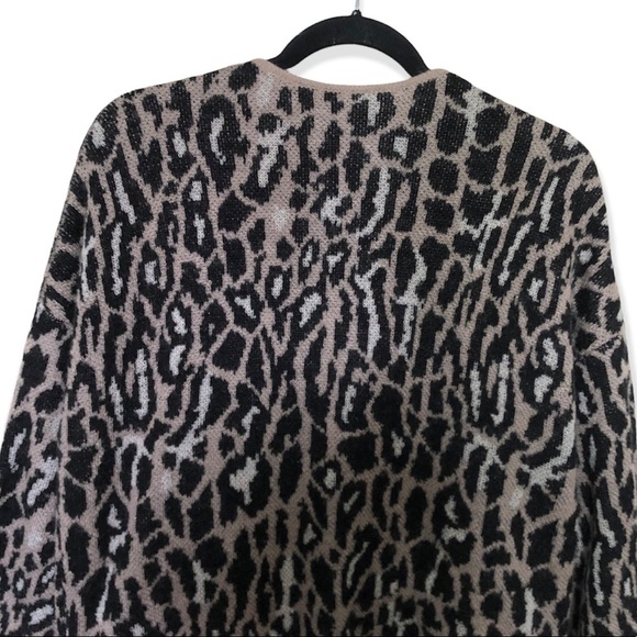 Joie Berit animal print wool blend cheetah cardigan - Picture 8 of 10